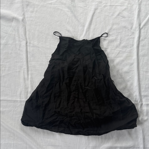 Banana Republic M Tall Black Tank with Cross Open Back - Picture 1 of 6